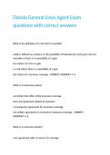 Florida General Lines Agent Exam questions 