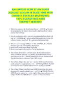Epic ANE350 EXAM STUDY GUIDE &NewLine;2026&sol;2027 ACCURATE QUESTIONS WITH &NewLine;CORRECT DETAILED SOLUTIONS &vert;&vert; &NewLine;100&percnt; GUARANTEED PASS &NewLine;<NEWEST VERSION> 