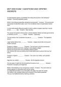 MGT 2050 EXAM 1 QUESTIONS AND VERIFIED ANSWERS