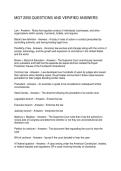 MGT 2050 QUESTIONS AND VERIFIED ANSWERS
