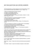 MGT 2050 QUESTIONS AND VERIFIED ANSWERS