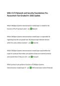 WGU C172 Network and Security Foundations Pre&NewLine;Assessment Test Graded A&plus; 2026 Update 