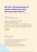 MKT 300 - Final Exam Questions &vert; & Complete Verified Answers 2026 &vert; 2027 &lpar;Latest Update Rated A&plus;&rpar;&NewLine;&NewLine;   