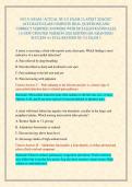NU131 EXAM &sol; ACTUAL NU131 EXAM 2 LATEST 2026&sol;2027 ACCURATE EXAM COMPLETE REAL QUESTIONS AND CORRECT VERIFIED ANSWERS WITH DETAILED RATIONALES &lpar;A NEW UPDATED VERSION 2026 EDITION&rpar; &vert;GUARANTEED SUCCESS A&plus; FULL REVISED NU131 EXAM 2