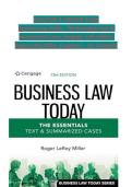Business Law Today &ndash; The Essentials Text & Summarized Cases &lpar;13th Edition&rpar; by Roger LeRoy Miller &vert; Complete Solution & Answer Guide for Chapters 1&ndash;25