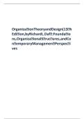 TEST BANK FOR ORGANIZATION THEORY AND DESIGN 13TH EDITION BY RICHARD L DAFT FOUNDATIONS ORGANIZATIONAL STRUCTURES AND CONTEMPORARY MANAGEMENT PERSPECTIVES