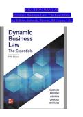 Dynamic Business Law&colon; The Essentials &lpar;5th Edition&rpar; by Nancy Kubasek and M&period; Neil Browne &ndash; Complete Solution Manual for Chapters 1&ndash;25 &vert; Business Law Study Guide and Exam Preparation Material