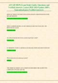 ASVAB MEPS Exam Study Guide &vert; Questions and &NewLine;Verified Answers &vert; Latest 2025&sol; 2026 Update &vert;100&percnt; &NewLine; Guaranteed pass &lpar;Verified Answers&rpar; 
