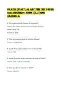 PILATES CP ACTUAL WRITTEN TEST PAPER&NewLine;2026 QUESTIONS WITH SOLUTIONS&NewLine;GRADED A&plus;