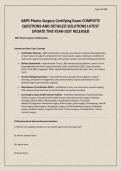 ABPS Plastic Surgery Certifying Exam COMPLETE QUESTIONS AND DETAILED SOLUTIONS LATEST UPDATE THIS YEAR-JUST RELEASED&period;pdf&NewLine;&NewLine;