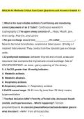 BIOL30 Air Methods Critical Care Exam Questions and Answers
