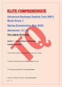 ELITE COMPREHENSIVE &NewLine;Advanced Duolingo English Test &lpar;DET&rpar; &NewLine;Mock Exam 1 &NewLine;Spring Examination May 2026 &NewLine;Advanced &sol; C1&ndash;C2