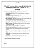 NRA Rifle Instructor Course Exam QUESTIONS AND VERIFIED ANSWERS WITH RATIONALES JUST RELEASED&period;pdf&NewLine;&NewLine;