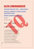 ELITE COMPREHENSIVE &NewLine;DUOLINGO ENGLISH TEST &mdash; MOCK EXAM 4 &NewLine;CRITICAL THINKING & GLOBAL ISSUES &NewLine;&lpar;ADVANCED LEVEL&rpar; &NewLine;SPRING EXAMINATION MAY 2026 &NewLine;C1&ndash;C2