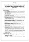 ABR Medical Physics Certification Exam QUESTIONS AND VERIFIED ANSWERS WITH RATIONALES JUST RELEASED&period;pdf&NewLine;&NewLine;