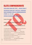 ELITE COMPREHENSIVE &NewLine;DUOLINGO ENGLISH TEST &mdash; MOCK EXAM 7 &NewLine;ADVANCED ENGLISH&comma; CRITICAL THINKING &NewLine;AND ACADEMIC SKILLS UNDERGRADUATE &NewLine;&lpar;YEAR 1&ndash;2 &sol; C1&ndash;C2&rpar; 