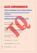 ELITE COMPREHENSIVE &NewLine;IELTS ACADEMIC FULL MOCK EXAM 2 &NewLine;UNIVERSITY ADMISSION AND ENGLISH PROFICIENCY &NewLine;ASSESSMENT &NewLine;ADVANCED &lpar;BAND 6&period;5&ndash;9 PRACTICE&rpar; 