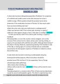 EVOLVE Pharmacology HESI Practice Questions and Answers Already Graded A&plus; 2026 Update&NewLine;