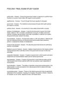 POS 2041 FINAL EXAM STUDY GUIDE