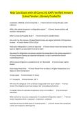 Reta Caro Exam with all Correct & 100&percnt; Verified Answers &vert;Latest Version &vert;Already Graded A&plus;