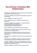 Nsg 3370 Exam 1&period;0 Questions With Verified Answers
