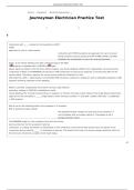 Journeyman Electrician Practice Test Questions and Answers Graded A&plus; Updated Study Guide