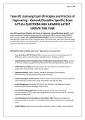 Texas PE Licensing Exam &lpar;Principles and Practice of Engineering &ndash; General&lowbar;Discipline Specific&rpar; Exam ACTUAL QUESTIONS AND ANSWERS LATEST UPDATE THIS YEAR&period;pdf&NewLine;&NewLine;1