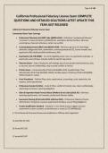California Professional Fiduciary License Exam COMPLETE QUESTIONS AND DETAILED SOLUTIONS LATEST UPDATE THIS YEAR-JUST RELEASED&period;pdf&NewLine;&NewLine;