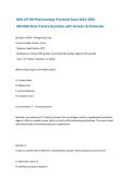 NGN ATI RN Pharmacology Proctored Exam Prep 2026 &vert; 200 NGN-Style Practice Questions with Answers & Rationales &vert; Nursing Pharmacology