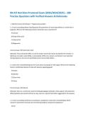 ATI RN Nutrition Proctored Exam Prep 2026 &vert; 200 Practice Questions with Answers & Rationales &vert; Nursing Nutrition Review