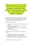 MAN 4720 &lpar;Capstone UCF&rpar; FINAL &NewLine;EXAM STUDY GUIDE 2026&sol;2027 &NewLine;ACCURATE QUESTIONS WITH &NewLine;CORRECT DETAILED SOLUTIONS &vert;&vert; &NewLine;100&percnt; GUARANTEED PASS &NewLine;<NEWEST VERSION> 