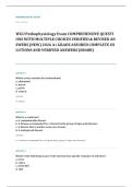 WGU D236 pathopharmacology EXAM A&plus; GRADE ASSURED COMPLETE SOLUTIONS AND VERIFIED ANSWERS