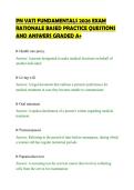 PN VATI FUNDAMENTALS 2026 EXAM&NewLine;RATIONALE BASED PRACTICE QUESTIONS&NewLine;AND ANSWERS GRADED A&plus;