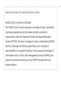 NPDES Level 1A exam National Pollutant Discharge Elimination System ACTUAL QUESTIONS AND CORRECT DETAILED ANSWERS LATEST UPDATE THIS YEAR&period;pdf&NewLine;&NewLine;