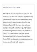 NAB Exam Core & LOS Line of Service ACTUAL QUESTIONS AND CORRECT DETAILED ANSWERS LATEST UPDATE THIS YEAR&period;pdf&NewLine;&NewLine;