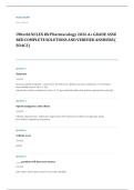 NCLEX RN pharmacology EXAM A&plus; GRADE ASSURED COMPLETE SOLUTIONS AND VERIFIED ANSWERS