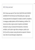 HESI Critical care exit exam ACTUAL QUESTIONS AND CORRECT DETAILED ANSWERS LATEST UPDATE THIS YEAR&period;pdf&NewLine;&NewLine;