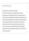 HESI RN CRITICAL CARE ACTUAL QUESTIONS AND CORRECT DETAILED ANSWERS LATEST UPDATE THIS YEAR&period;pdf&NewLine;&NewLine;