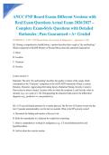 ANCC FNP Board Exams Different Versions with Real Exam Questions Actual Exam 2026&sol;2027 &ndash; Complete Exam-Style Questions with Detailed Rationales &vert; Pass Guaranteed &ndash; A&plus; Graded