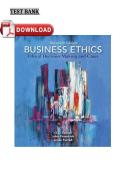 Test Bank For Business Ethics Ethical Decision Making and Cases&comma; 13th Edition By O&period; C&period; Ferrell&comma; John Fraedrich & Ferrell -All Chapters 1-12 &comma; Latest Edition 