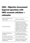 C963 - Objective Assessment Superset questions with 100- accurate solutions &plus; rationales&period;