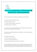 NCM 118- Acute Renal Injury & CKD Questions With Verified Answers - 100&percnt; Guaranteed Pass&excl;