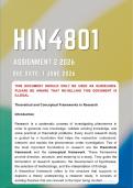 HIN4801 Assignment 2 &lbrace;COMPLETE ANSWERS&rcub; - Due Date 1 June 20206
