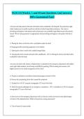 NCM 118 Week 6&comma; 7&comma; and 8 Exam Questions And Answers - 100&percnt; Guaranteed Pass&excl;&excl;