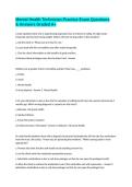 Mental Health Technician Practice Exam Questions & Answers Graded A&plus;