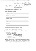 Solutions Manual&colon; Statistics for the Behavioral Sciences &lpar;3rd Edition&rpar; &ndash; Gregory J&period; Privitera &vert; Summarizing Data&colon; Frequency Distributions & SPSS Guides