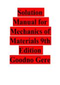 Solutions Manual&colon; Mechanics of Materials &lpar;9th Edition&rpar; &ndash; Goodno & Gere &vert; Axial Loading&comma; Stress&comma; and Strain Analysis