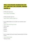 TEXAS STATE BOARD EXAMINATION TEST&NewLine;2026 QUESTIONS AND ANSWERS VERIFIED&NewLine;GRADED A&plus;