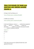 TEXAS STATE BOARD TEST BANK 2026&NewLine;QUESTIONS AND VERIFIED ANSWERS&NewLine;GRADED A&plus;