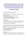 NYS EMT-B STATE EXAM WRITTEN &ndash; LATEST EXAM 2026&sol;2027 &ndash; COMPLETE NEW UPDATED VERSION Real Questions &ndash; Correct Verified Answers with Rationales &ndash; Pass Guaranteed - A&plus; Graded